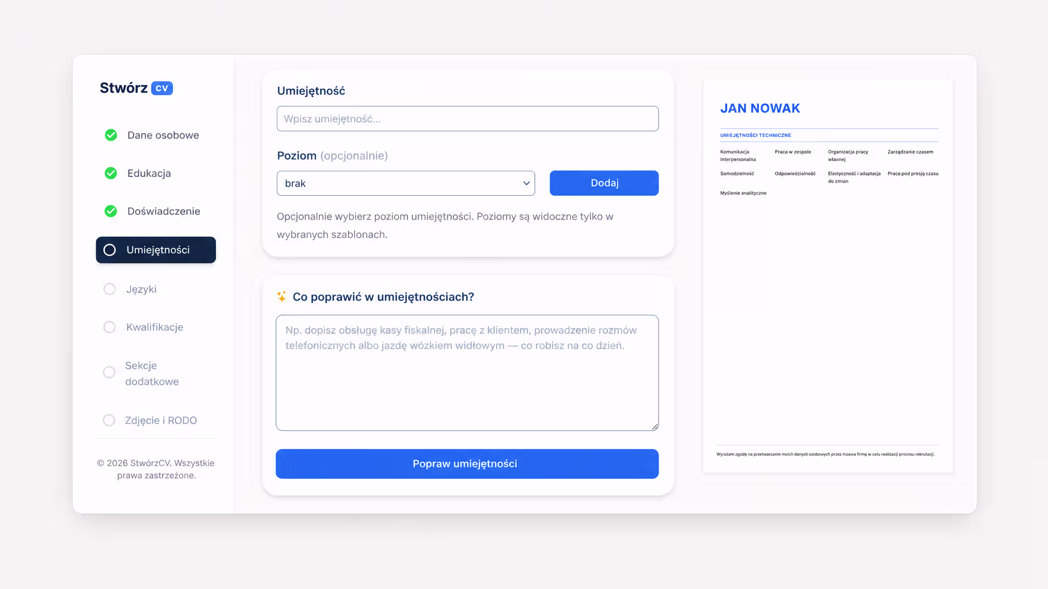 Zaktualizuj CV i pokaż pracodawcy swoje cele zawodowe oraz dotychczasowe osiągnięcia