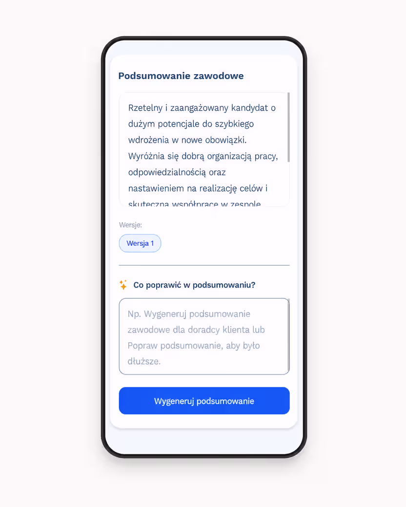 Automatyczne generowanie listu motywacyjnego - kreator CV online